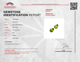 4.01 Carats Pear Shape Peridot Pair